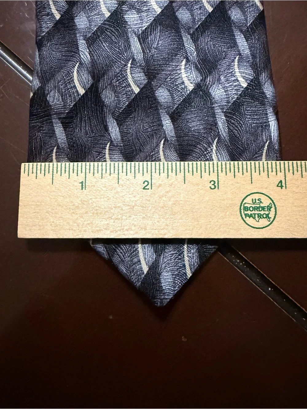 Haggar Red and Gray Patterned Silk Tie